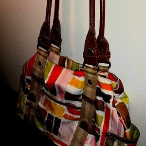 Tyler Rodan Handbag Colorful Satchel Purse